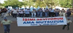 PETKİM İŞÇİSİ EYLEMLERİN İKİNCİ GÜNÜNDE