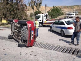 TRAFİK KAZASI: 3 YARALI