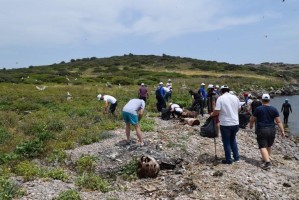 TAVŞAN ADASI’NDA TEMİZLİK YAPILDI