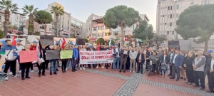 Aliağa'da İsrail Protestosu