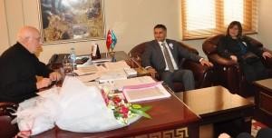 Vergi Dairesi’nden Başkan Oğuz’a ziyaret