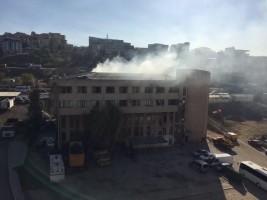 SANTES İŞHANI’NDA YANGIN