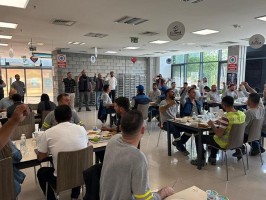 Ravago’da yemekhane protestosu