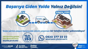 YKS’YE GİRECEK ÖĞRENCİLERE ULAŞIM HİZMETİ