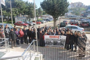MARAŞ KATLİAMI PROTESTO EDİLDİ