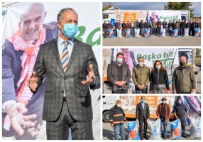 ALİAĞALI ÜRETİCİLERE YEM DESTEĞİ