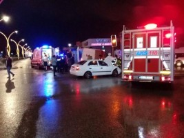 TOKİ KAVŞAĞINDA TRAFİK KAZASI: 2 YARALI