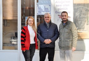 KAZIM SAYIN’DAN ALİAĞA EKSPRES’E ZİYARET