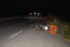 MOTOSİKLET İLE TRAKTÖR ÇARPIŞTI: 1 YARALI