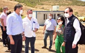 GENEL SEKRETER HASTANE İNŞAATINI İNCELEDİ