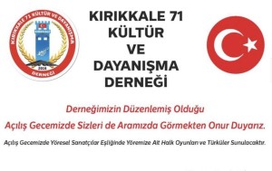 ALİAĞA'DA KIRIKKALELİLER GECESİ
