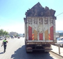 BİR AYDA 123 HURDA KAMYONU DENETLENDİ