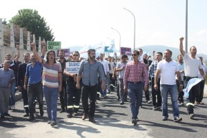 KUBİLAY BOYA ÖNÜNDE DİRENİŞ ÇADIRI KURULDU