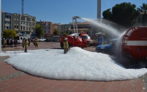 İTFAİYEDEN GERÇEĞİ ARATMAYAN TATBİKAT