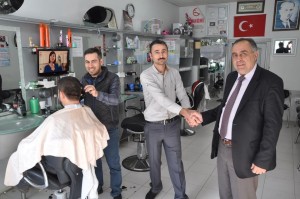 ESKİ BAŞKAN EKREN TEŞEKKÜR ZİYARETLERİNDE