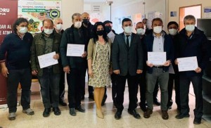 ÇİFTÇİLERE SERTİFİKALARI VERİLDİ