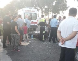 MOTOSİKLET KAZASI:1 AĞIR YARALI