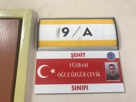 ŞEHİTLERİN İSİMLERİ SINIFLARDA YAŞAYACAK
