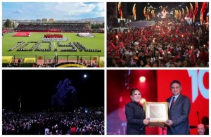 100.yıla renkli kutlama