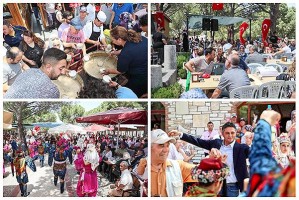 Güzelhisar’da bayram havasında keşkek şenliği