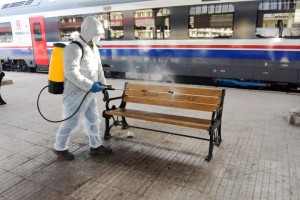 ORTAK YAŞAM ALANLARI DEZENFEKTE EDİLİYOR