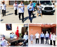 HASTANEDE İNCELEMELERDE BULUNDU