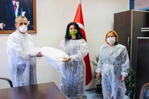 DEVLET HASTANESİ İÇİN ÜRETTİLER