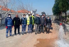 İZSU’NUN ÇALIŞMALARINI YERİNDE İNCELEDİ