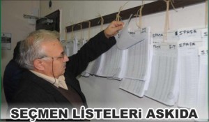 SEÇMEN LİSTELERİ ASKIDA