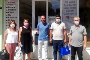 CHP’DEN ALİAĞA EKSPRES’E ZİYARET