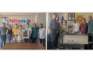 EĞİTİM İŞ VE EĞİTİM SEN’İ ZİYARET ETTİLER