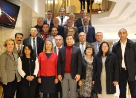 YÜCEL İLÇE BAŞKANLARIYLA BULUŞTU