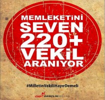 CHP GENÇLİĞİNDEN ‘HAYIR’ ÇAĞRISI