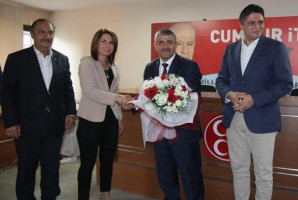 ALİAĞA MHP’DEN VEYSEL ŞAHİN’E ZİYARET