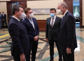 PROJELER İÇİN ERDOĞAN İLE GÖRÜŞTÜ