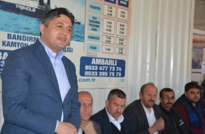 KAMYONCU ESNAFIYLA BULUŞTU