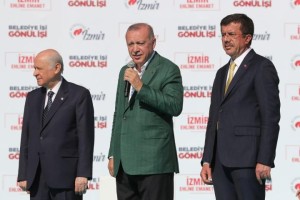 ERDOĞAN VE BAHÇELİ İZMİRLİLERE SESLENDİ