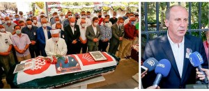 İNCE, AKMAN’IN CENAZESİNE KATILDI