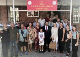 Serçe ve yönetimi mazbatasını aldı