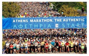ATİNA MARATONUNA KATILDI