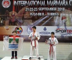 MİNİK KAAN İKİ GÜMÜŞ MADALYAYLA DÖNDÜ