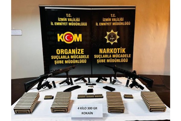 Kokain ticareti ve silah kaçakçılığına operasyon