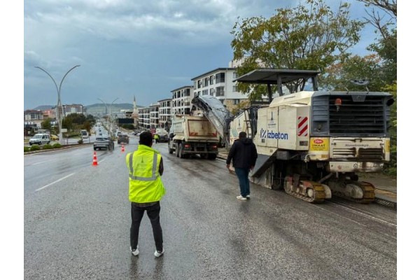 İnönü Caddesi’nde çalışmalar başladı
