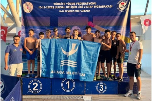 Aliağalı yüzücüler müsabakalara damga vurdu
