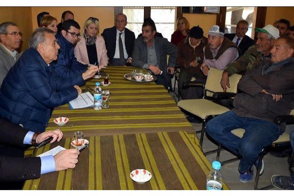 KOCAOĞLU, BERGAMA KÖYLERİNİ ZİYARET ETTİ