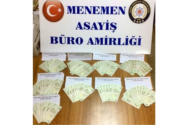 MENEMEN'DE SAHTE PARA OPERASYONU