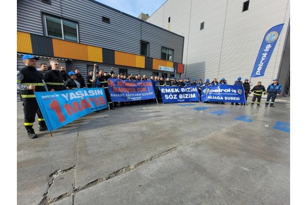 Ravago işçileri hakkını arıyor