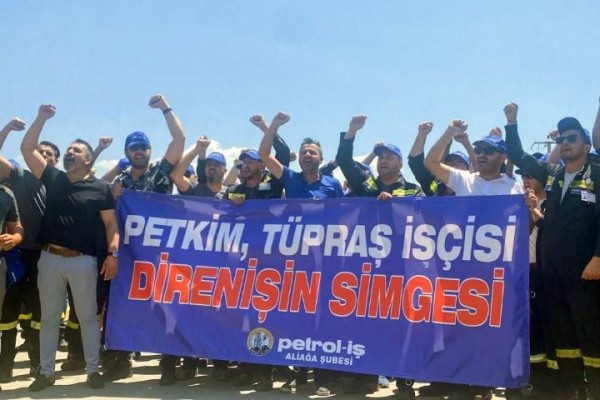 TÜPRAŞ İŞÇİSİNE DESTEK ARTIYOR