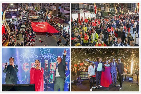 Cumhuriyet Bayramı, İzel-Çelik-Ercan’la kutlandı