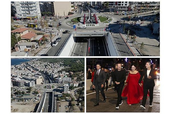 Köprülü kavşak trafiğe açıldı